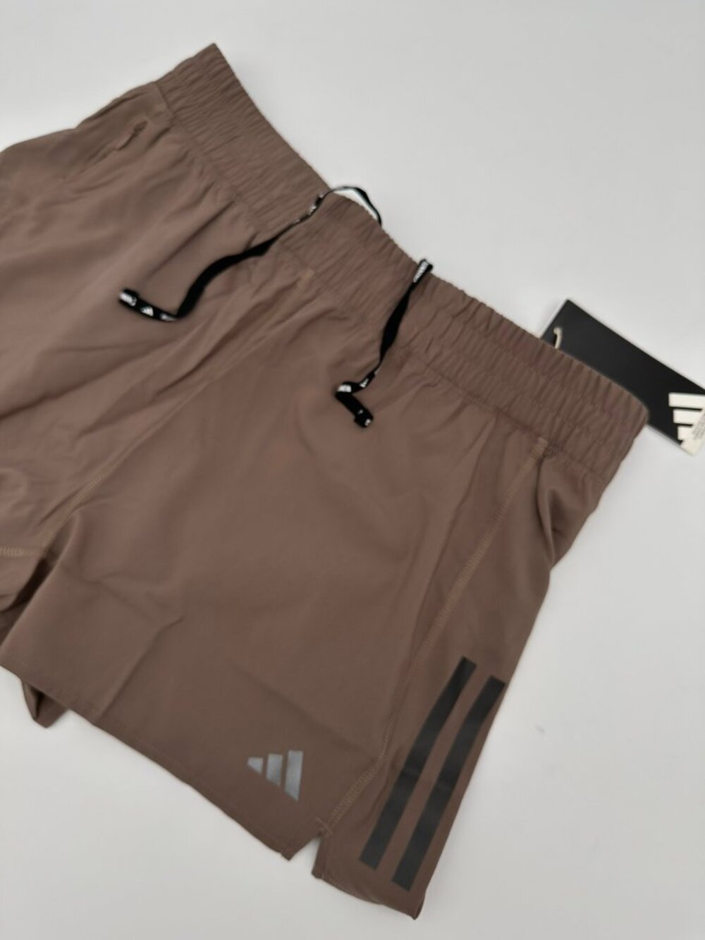 adidas Women's Built In Brief 3 Inch Own The Run Running Short Size Medium Brown